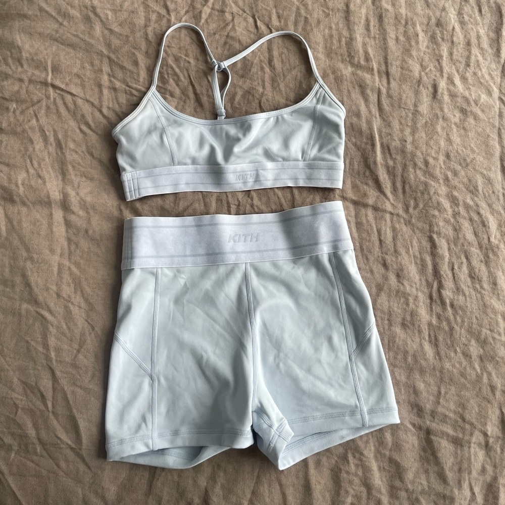 Kith biker short/bra combo